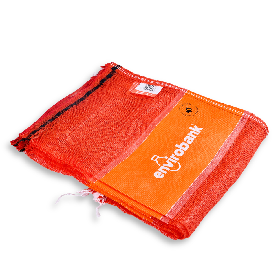Get Envirobank Orange bags to collect your bottles and cans